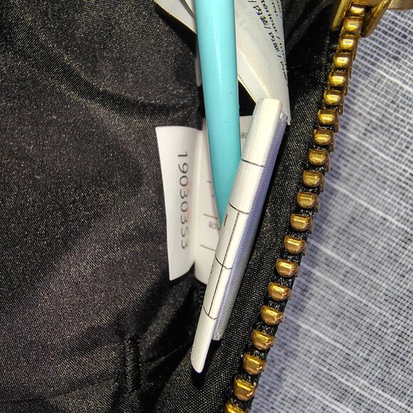 Herschel Mini Backpack Black Gold Trim Stitched - Picture 10 of 11